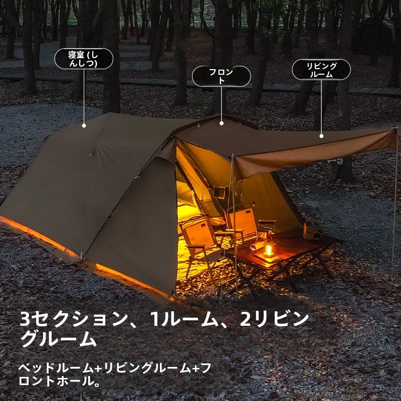 複数人用 安い 大型テント：TAN XIAN ZHE 自動展開可能な防水トンネルテントの実用性と性能解析