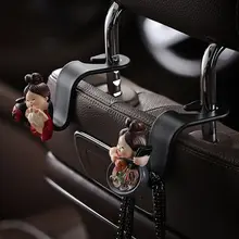 かわいいカートーンデザイン 車用フロントヘッドレストフック【多機能・収納・装飾用】
