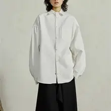 シンプルで洗練されたデザイン！厚手長袖シャツ【ゆったりシルエット・カジュアルコーディネートに最適】
