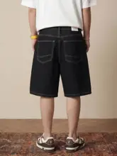 ヴィンテージ風デニムショートパンツ【ルーズフィット・ウォッシュ加工】