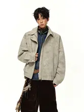 メンズ 秋用不規則レザージャケット【高街スタイル・バイカーデザイン・カジュアル】