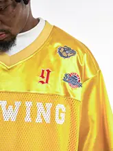 90年代風デザインのファッション性抜群なサッカーシャツ【速乾・透湿・刺繍付き】