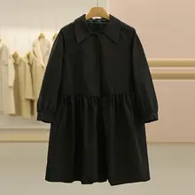 シンプルでエレガントなロングワンピース【ゆったりフィット・冬用・女性用】（セットアップ対応）