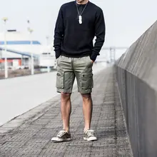 厚手コットンワッフルヘンリーネック長袖Tシャツ【アメリカンカジュアル・ヴィンテージ工装スタイル】