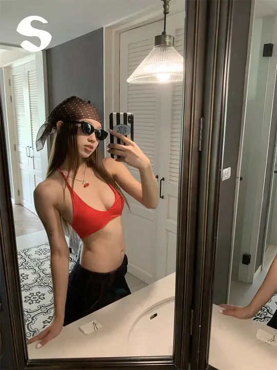 夏用 吊りストラップブラトップ【美背デザイン・パッド付き】（セットアップ対応）