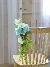 結婚式用チェアバックフラワーブーケ【造花・アウトドアイベント・装飾用】
