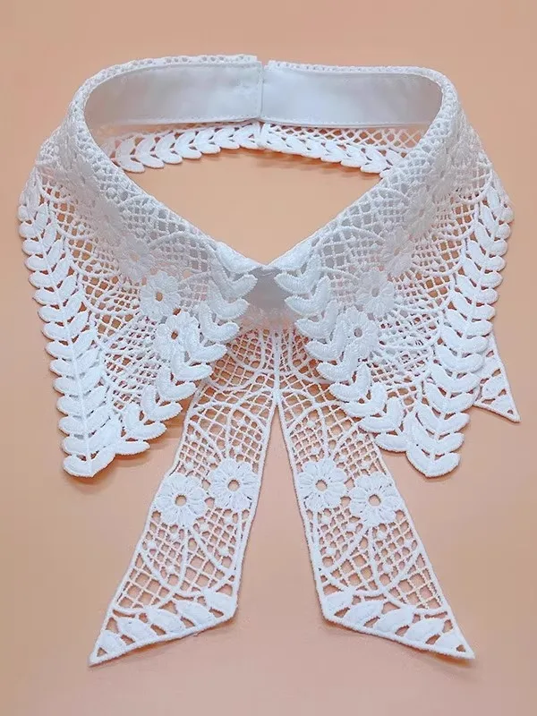 レース刺繍のファッション襟：韓風デザインで日常のスタイルをアップデート