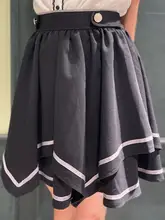 axes femme 不規則裾デザインのフィットショートスカート【レディース・元気な印象】