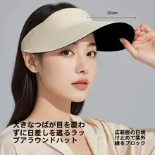 軽量夏用日焼け止め大きなつば付きキャップ ゴルフボール