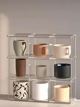 マグカップスタンド【茶杯収納・DIY組み立て・デスク用多層展示ラック】