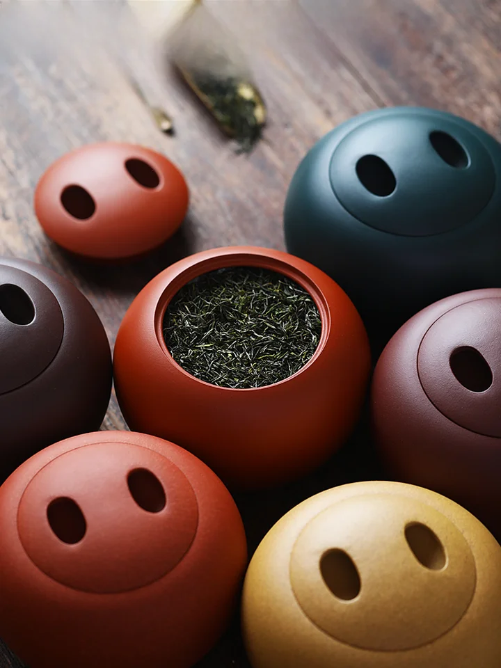 紫砂製 茶葉収納容器【密閉タイプ・普洱茶専用・ハンドメイド】