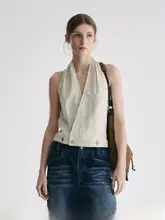 デザイン性抜群のストラップレスネックトップス【構築的デザイン・春夏用】