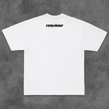 狂風戦闘機イラスト付き 半袖Tシャツ【重厚なコットン・ゆったりしたデザイン・円形ネック】