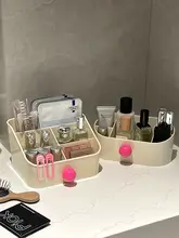 ドレッサー 卓上 コスメ収納ラック 仕切り付き プラスチック 化粧品 香水 リップ 小物 メイクブラシ 整理整頓