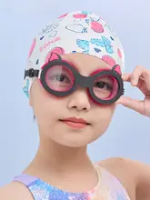 Zoke 可愛い猫デザインの子供用スイミングゴーグル【防水・防曇・泳ぎの練習に最適】