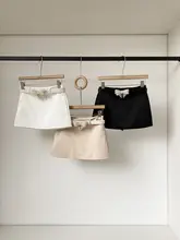 高級感漂うハイウエストミディスカート【リボン付き・シンプルデザイン】（セットアップ対応）