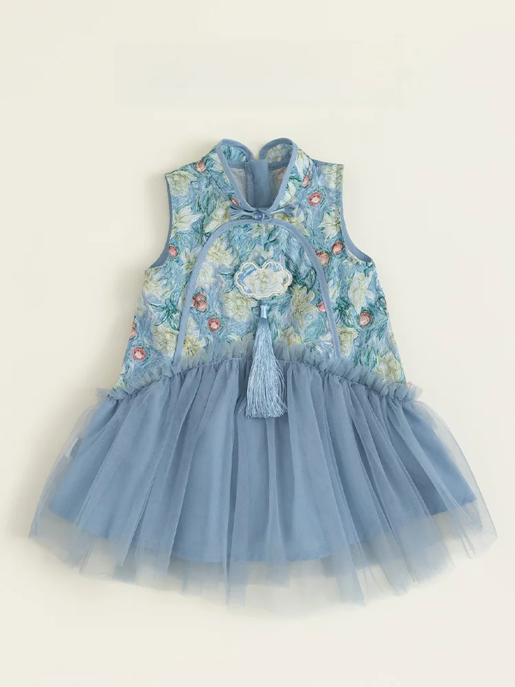 夏の子供服にどんなノースリーブワンピースがおすすめ？新中式のエレガントなデザインが話題！