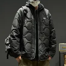 秋冬用 メンズ アメリカンカジュアル ダイヤモンド柄 ボンバージャケット【ゆったりシルエット・防寒・コットン】
