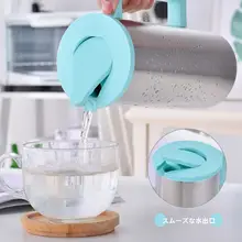 韓国風 ステンレス製冷水ポット【厚手・耐熱・大容量・蓋付き】