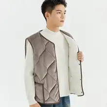 冬用 メンズ 厚手ベスト【大サイズ・保温・コットン・学生制服対応】