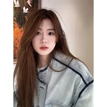 レトロなバイカラー牛仔ジャケット【春秋用・ゆったりフィット・女性用】