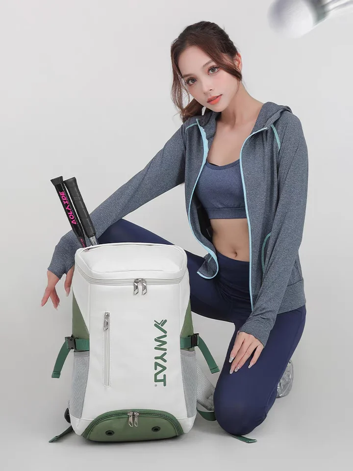 スポーツ用 大容量 バックパック【男女兼用・バドミントン・テニスラケット用・肩掛けタイプ】（セットアップ対応）