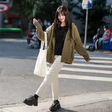 女性用 米色 細身デニムパンツ【ハイウエスト・スリムフィット・ライトカラー・ストレート】
