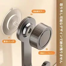吸盤式鍋蓋スタンド【壁掛け・穴あけ不要・多機能キッチン収納ラック】