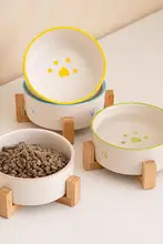 猫用陶器食器【 cuello 保護・防打翻】