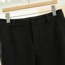 フィットストレートパンツ【冬用・着やせ効果・カジュアルデザイン】（セットアップ対応）