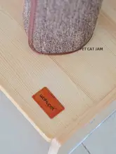 Wakupet 猫用爬架【天然木製・スクラッチポール付き・キャットタワー】