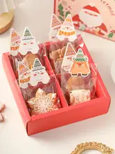 クリスマスお菓子袋【雪の結晶デザイン・クッキー用・マドレーヌ袋】