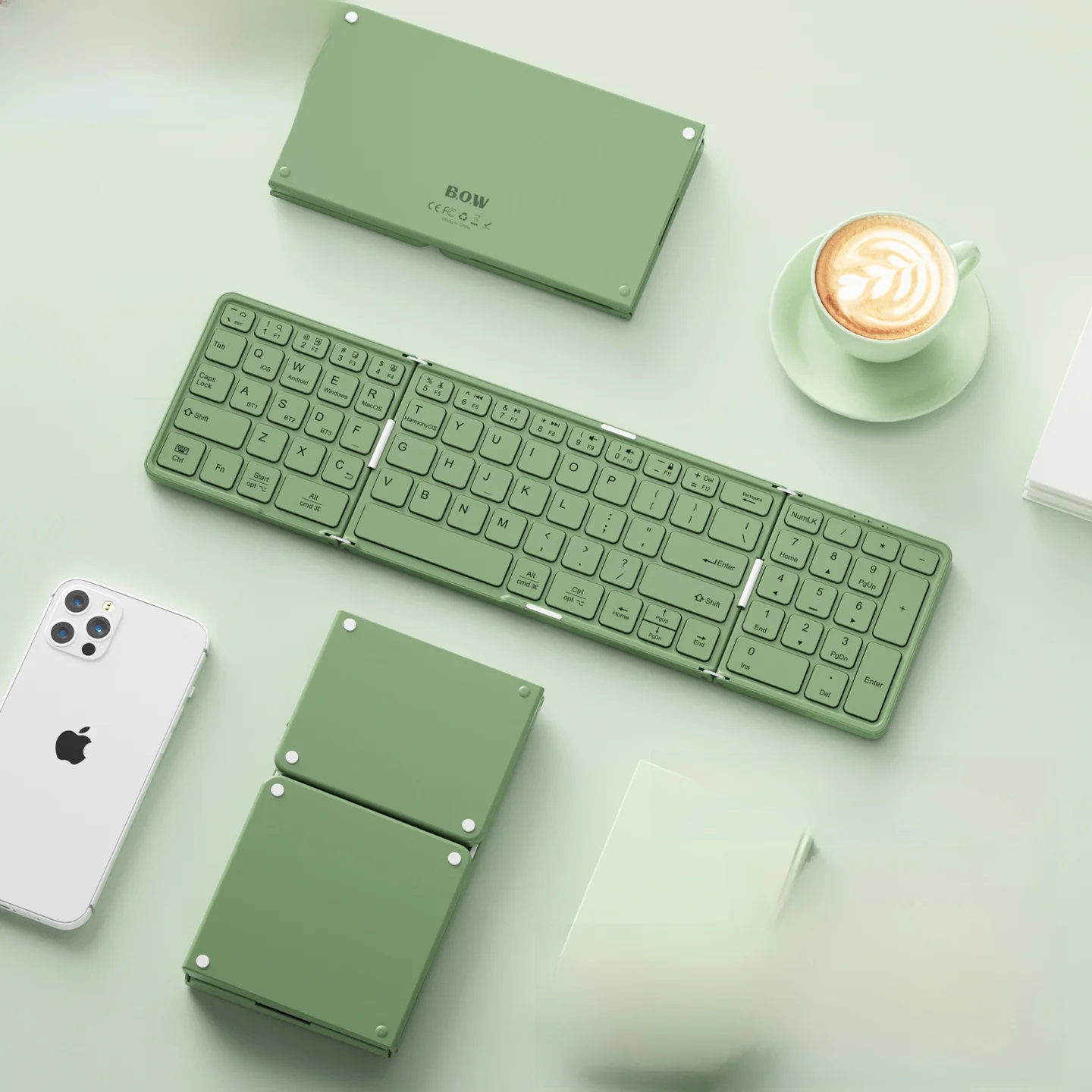 B．O．W ブラケット式キーボードとマウス：静音・多機種対応でリモートワークの効率を実証