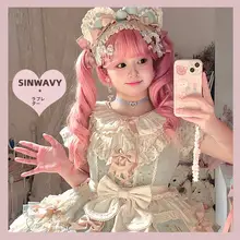 ピンクマンガ風ロリータロングウィッグ【甘いDOLLスタイル・二次元】