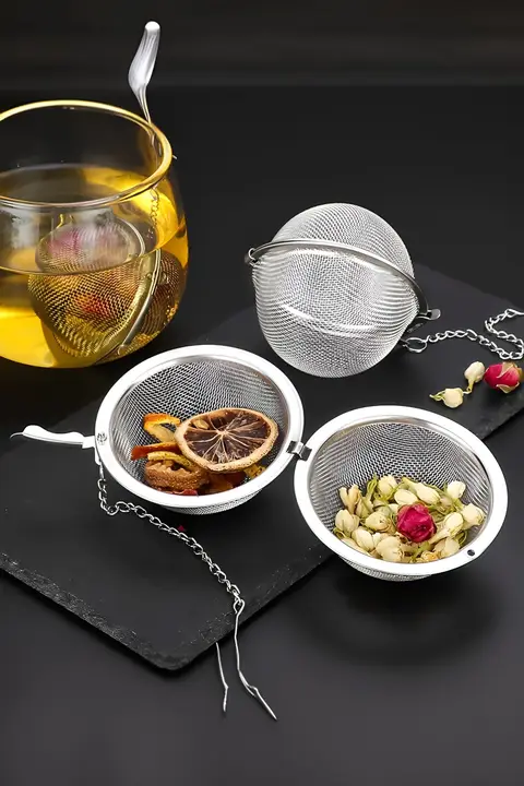304不锈鋼製 煮込み用スパイスボール【ハーブ香料フィルター・家庭用・煮込み料理】