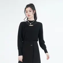 WEWE ニットセーター【冬用・レースデザイン・セクシー・個性的】