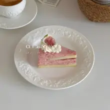 フランス風 単色釉下彩蝶浮彫食器シリーズ 浅皿・スカッシュ皿・スープ皿・コーヒーカップ・プレート