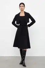 秋用 レディース OLスタイル ジャケット付きキャミソールドレス（セットアップ対応）