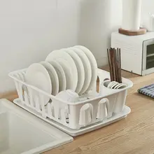 特大サイズのキッチン用食器乾燥ラック【蓋付き・ボウル・皿・箸収納】