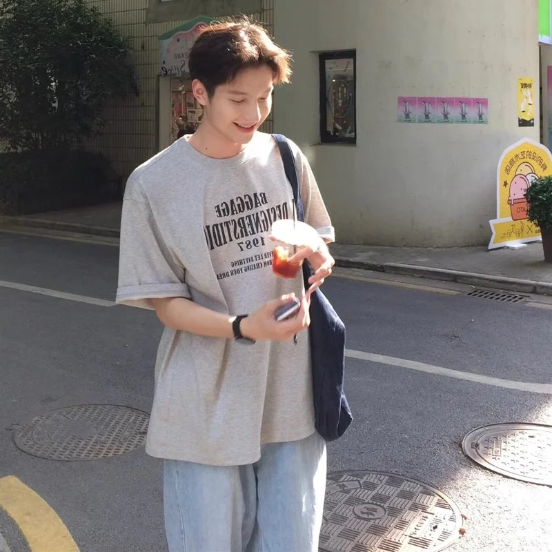 極上の柔らかさ！メンズ 夏用半袖Tシャツ【ゆったりフィット・コットン素材・カジュアルスタイル】（セットアップ対応）