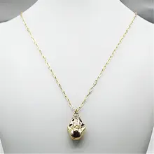 個性的なロングニットチェーンネックレス【不規則なペンダント・トレンディデザイン】