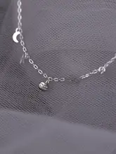 925純銀製 星形フットチェーン【トレンド・タッセルデザイン・アンクレット】