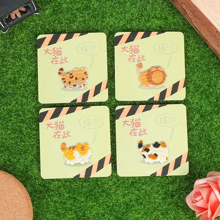 森の可愛いペット刺繍ステッカー switch収納バッグ