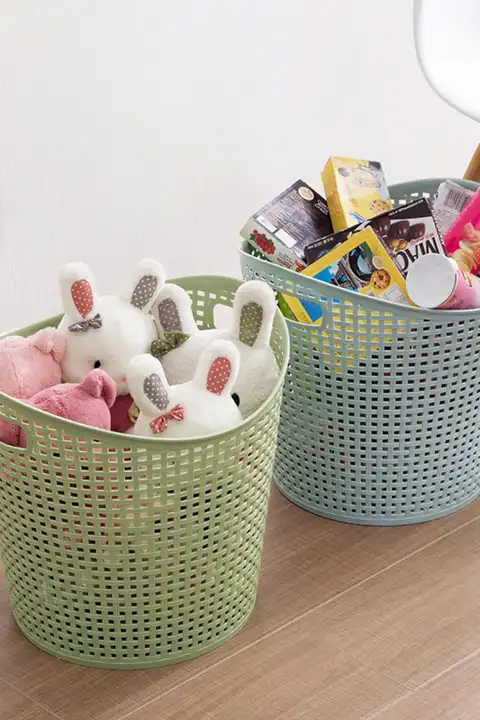 収納バスケット 洗濯物/家庭用/プラスチック/マルチ機能