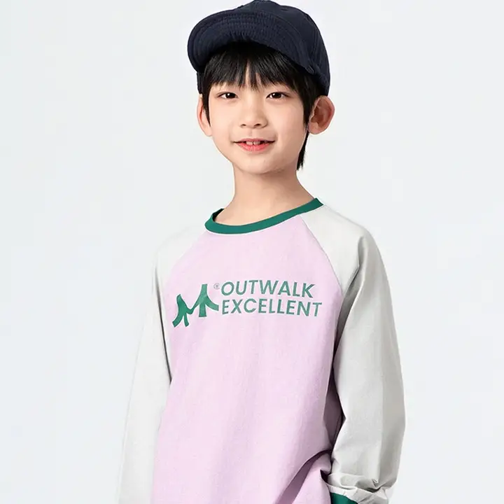 長袖Tシャツ キッズ ボーイズ ガールズ ラグランスリーブ バイカラー おしゃれ 春 「gxgkids」