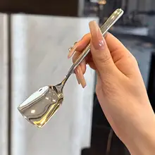 316ステンレス製 子供用スプーン【ショートハンドル・デザート・アイスクリーム用】