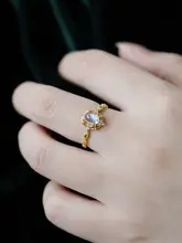 ロマンホリデー ヴィンテージムーンストーンリング【S925シルバーコーティング】