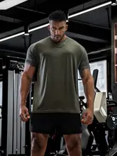BD.POWER UP+ 極上の柔らかさ！速乾性のアメリカンスタイルフィットネスTシャツ【男性用・短袖・トレーニング対応】