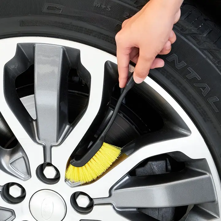 車用ディテールブラシ【柔らかい毛・ホイールと内装の掃除用】