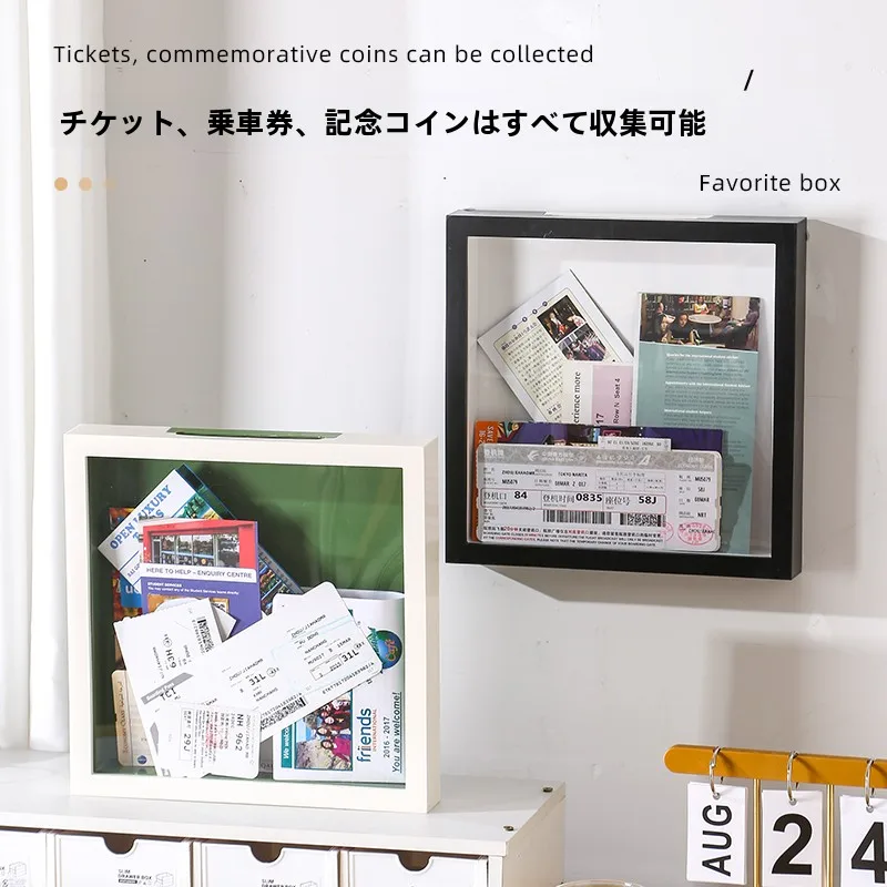 思い出を形にできる？映画やコンサートのチケットを収納する「白い壁の装飾ボックス」は本当に便利なのか？